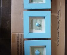 Shell photo frames x3