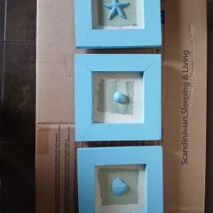 Shell photo frames x3