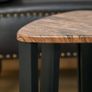 3 PCs Stackable Coffee Table Set Accent Furniture MDF Steel Frame Walnut (FREE POSTAGE) Image 9