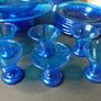 Cobalt Blue Ice Cream Set - Very unique - Hand Made Image 2