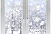 Xmas Window Clings Decoration, 141 Static Snow Flakes Stickers Merry Christmas Window Decals for Christmas Party Supplies 8 Sheets (FREE POSTAGE)