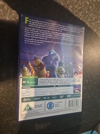 Monsters inc DVD