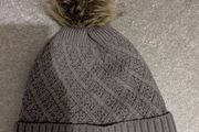Grey Bobble Beanie