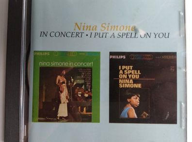Nina Simone - In Concert / I Put A Spell On You CD (1990) 2 on 1 CD EX+ Out Of Print