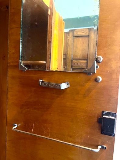 Mid-century art deco wooden wardrobe