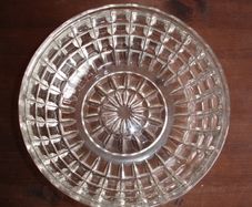 Sowerby Art Deco Flint Pressed Glass Bowl circ 1927