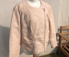 Blush Pleather Jacket Size 20