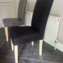 4 Dining Chairs including Black Covers Image 6