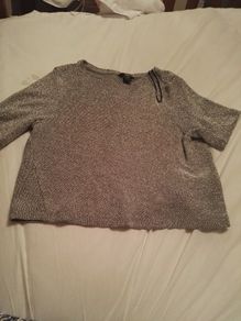H&m Silver Top