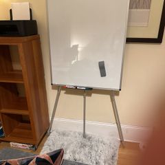 Free Standing Large Magnetic Whiteboard with Duster & some markers