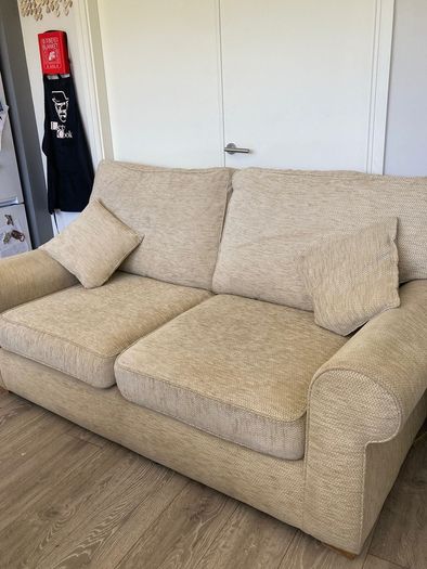 Cream sofa