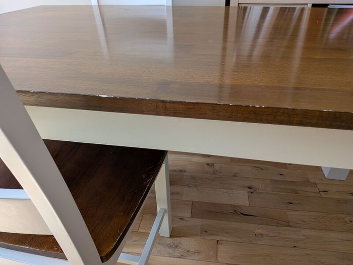 Dining table and chairs