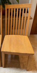 1 Remaining x Sturdy Matching Wooden Kitchen Dining Chairs - Can Deliver