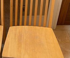 1 Remaining x Sturdy Matching Wooden Kitchen Dining Chairs - Can Deliver