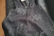River island black lace bardot dress