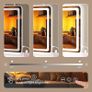 Vanity Mirror with Lights, 80 x 50cm LED Makeup Mirror, Lighted Make up Mirrors with with Touch Screen Control, 3 Dimmable Modes Round White Image 4