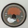 Vintage KMK Kupfermuhle Ceramic Wall Plate - Mid-Century West German Art Pottery - Bird & Tree Folk Art Decor Image 8