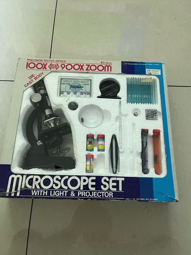 Vintage Boxed Microscope Set
