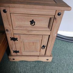 Wooden bedside locker