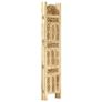 Hand carved 4-Panel Room Divider 160x165 cm Solid Mango Wood Image 2