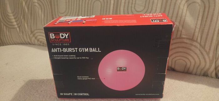 Body Sculpture Anti Burst Gym Ball Pink Pilates Yoga Core Fitness Ball 65cm