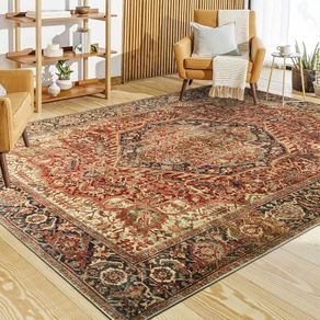 Rugs for Bedroom Living Room Large 160x230 cm - Traditional Area Rugs Majestic Cashmere Style - Soft Short Pile Vintage Rug - Carpet for Dining Room Easy To Clean