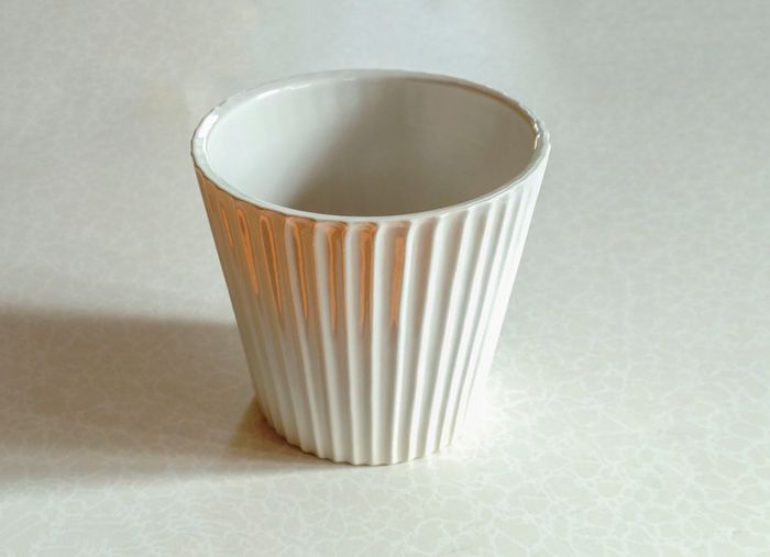 Light Pink & White Plant Pots.