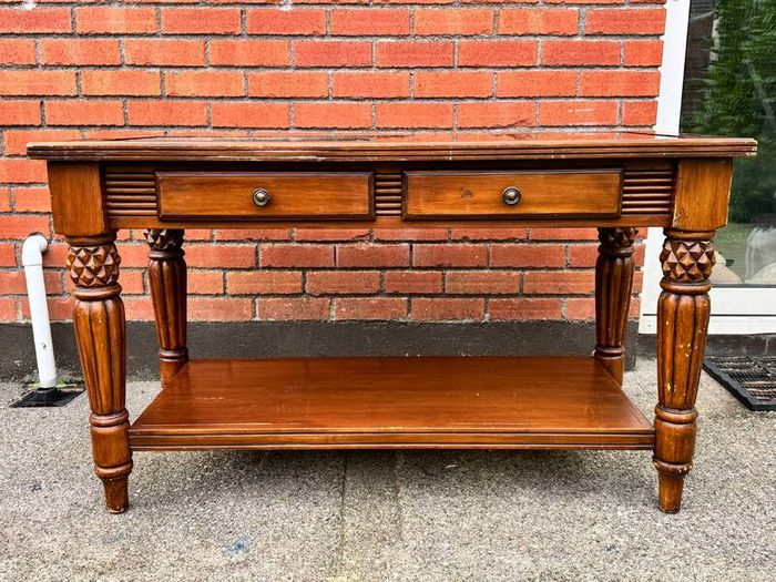 Solid Wood Colonial Console / Hall Table