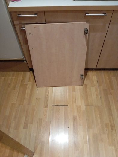 kitchen press doors (three) 1large. 2 normal