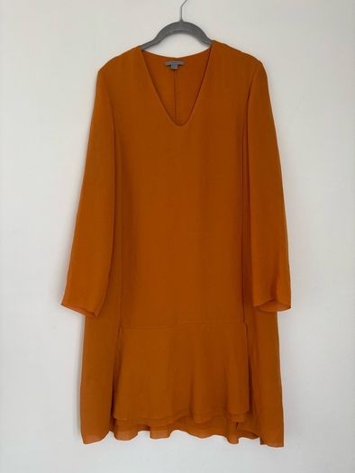 COS Yellow Layered A-line Dress