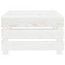2 Piece Garden Pallet Lounge Set White Wood Image 6