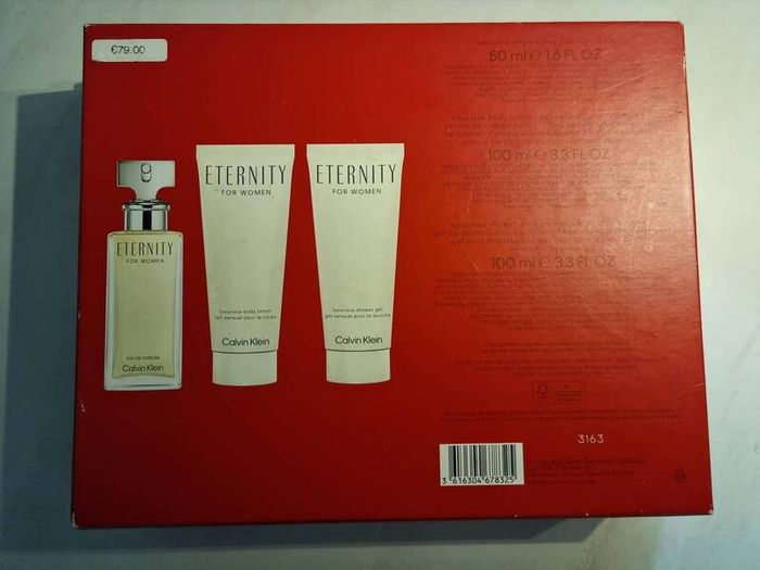 Calvin Klein Eternity Eau de Parfum for Women Trio Gift Set 50ml.