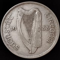 Ireland - 1933 - Half Crown - Horse - KM.8 - [2081]