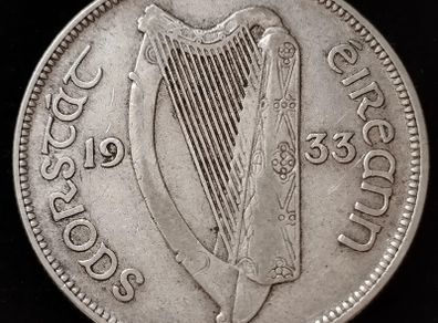 Ireland - 1933 - Half Crown - Horse - KM.8 - [2081]