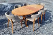 Nathan Furniture Extending Dining Table and Chairs KAS1339