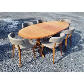 Nathan Furniture Extending Dining Table and Chairs KAS1339