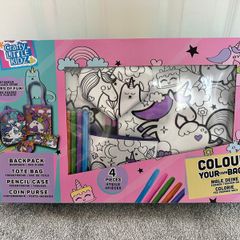 Unicorn Colour your own bags set for girls