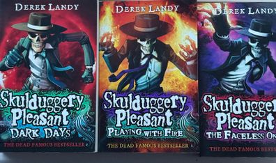 3 x Skulduggery Pleasant Books