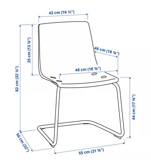 Tobias Chair Transparent/ Chrome-plated