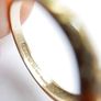Vintage Solid 9ct Yellow Gold 375, Sapphire Ring - size P - 2,2g Image 7
