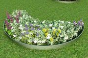 Lawn Fence 15 pcs Galvanised Steel 100x20 cm