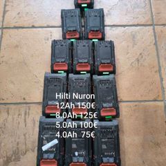 Hilti Nuron batteries
