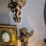 2 Vintage pair of plaster Italian wall hanging cherubs Image 3