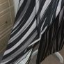 Emery Rose 3XL Black & Grey Abstract Stripe Maxi Kaftan Dress New With Tags Image 6