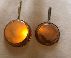 copper frying pans
