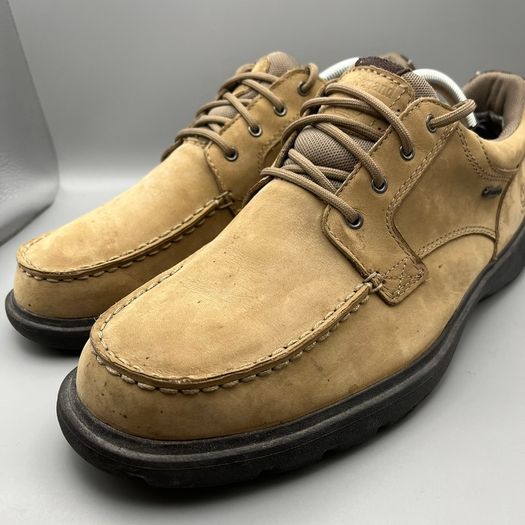 Timberland Mens Brown Leather Lace Gore-tex Shoes Moc Toe UK 9 EU 43.5
