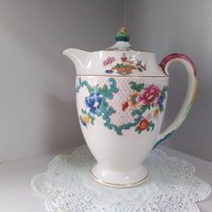 Royal Cauldon " Victoria" Small Chocolate  Pot