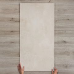10x Arkana Crema Concrete-Effect Matt Porcelain Tiles 120x60cm (7.2 sq.m.)