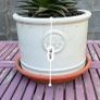 Set of 3 White Ceramic Plant Pots Image 4