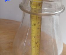 Vintage Glass Globe for Oil Lamp